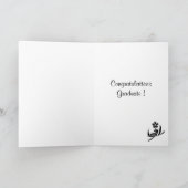 White Lilies Graduation Karte (Innenseite)