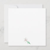 White Lilies Illustration Karte (Rückseite)