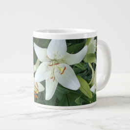 White Lilies Jumbo-Tasse