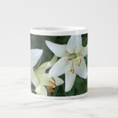 White Lilies Jumbo-Tasse (Vorderseite)
