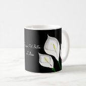 White Lilies Kaffeetasse (VorderseiteRechts)