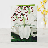 White Lilies_ Karte (Gelbe Blume)