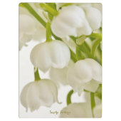 White Lilies Klemmbrett (Rückseite)