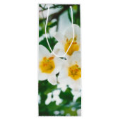 White Lilies - Lily Blume Lilium candidum Geschenktüte Für Weinflaschen (Rückseite)