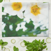 White Lilies - Lily Blume Lilium candidum Geschirrtuch (Gefaltet)