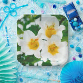 White Lilies - Lily Blume Lilium candidum Pappteller (Party)