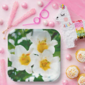 White Lilies - Lily Blume Lilium candidum Pappteller (Party)