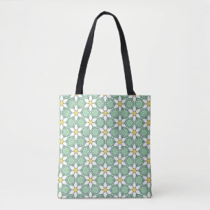 White Lilies Muster Tote Bag Tasche
