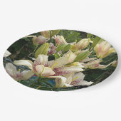 White Lilies Pappteller (Schrägansicht)