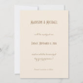 White Lilies Save the Date (Rückseite)