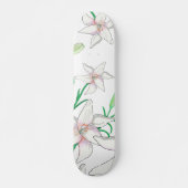 White Lilies Skateboard (Vorne)