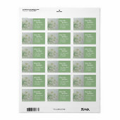 White Lily Adressaufkleber (Vorne)