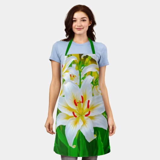 White Lily Apron Schürze (Getragen)