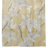 White Lily Blossom Glam 3a Duschvorhang (Vorderseite)