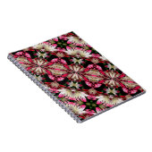 White Lily Blume Abstrakt Art Notebook Notizblock (Rechte Seite)