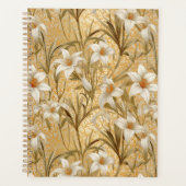 White Lily Chiyogami Planner Planer (Vorderseite)