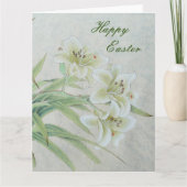 White Lily Dankeskarte (Vorderseite)