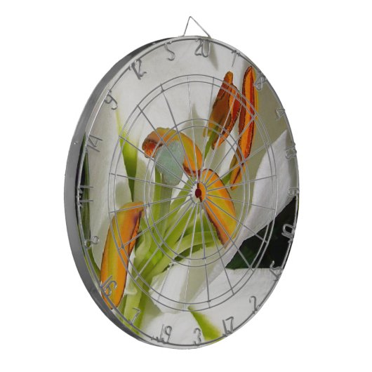 White Lily Dartscheibe (Vorderseite Links)