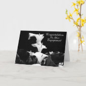 White Lily Engagement Card Karte (Gelbe Blume)