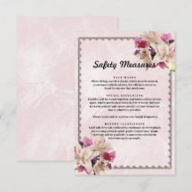 White Lily Floral Pink Marmor Sicherheitsmaßnahmen