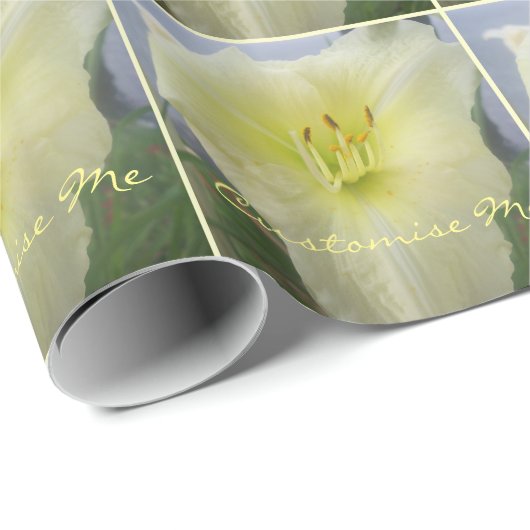 White Lily Geschenkpapier (Rolleneckpunkt)