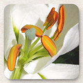 White Lily Getränkeuntersetzer (Vorderseite)