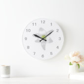 White Lily. Große Wanduhr (Zuhause)