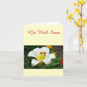 White Lily Karte (Gelbe Blume)