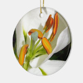 White Lily Keramik Ornament (Links)