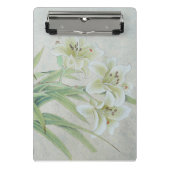 White Lily Mini Klemmbrett (Vorderseite)
