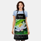 White Lily mit grünen Blätter, Business Theme, Schürze (Getragen)