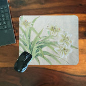 White Lily Mousepad