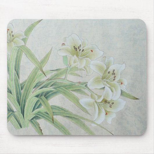 White Lily Mousepad (Vorne)