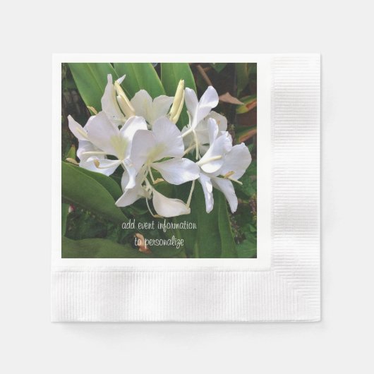 White Lily Napkins Serviette (Vorderseite)