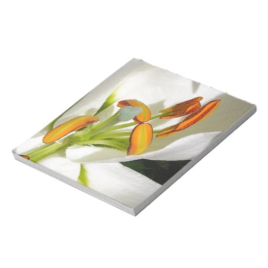 White Lily Notizblock (Rotiert)