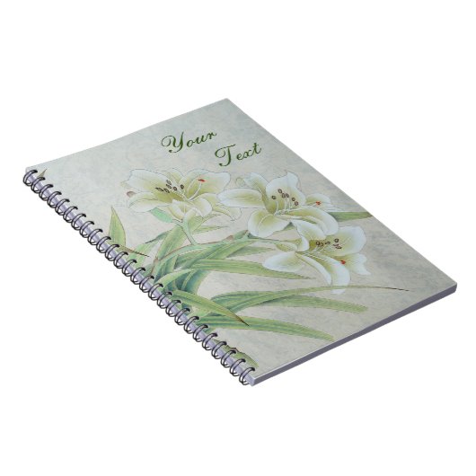 White Lily Notizblock (Rechte Seite)