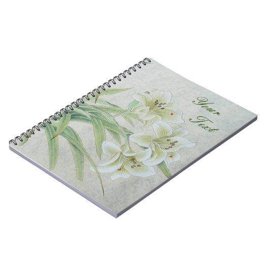 White Lily Notizblock (Linke Seite)