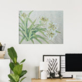 White Lily Poster (Heimbüro)