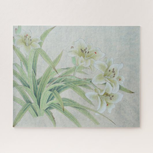 White Lily Puzzle (Horizontal)