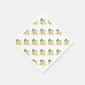 White Lily Serviette (Ecke)