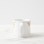 White Lily Silhouette Espressotasse (Rückseite)