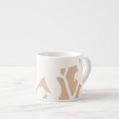 White Lily Silhouette Espressotasse (Vorderseite Rechts)