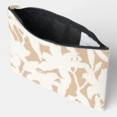 White Lily Silhouette Zubehörtasche (Offen)