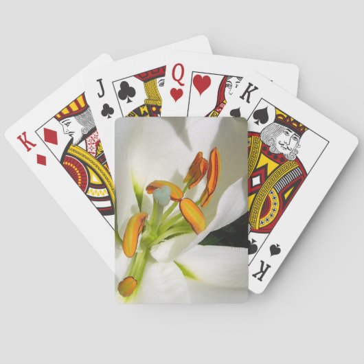 White Lily Spielkarten (Rückseite)
