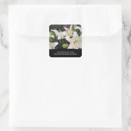 White Lily Stickers (Tasche)