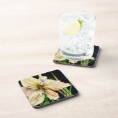 White Lily Watercolor Untersetzer (Rechte Seite)