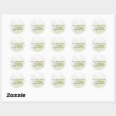 White Lily Wedding Adress Label Stickers (Blatt)
