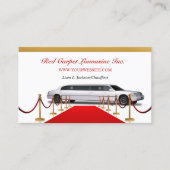 White Limousine Business Card Visitenkarte (Vorderseite)