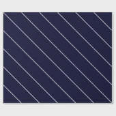 White Lines Black Rock Deep Blue Classical Unique Geschenkpapier (Flach)