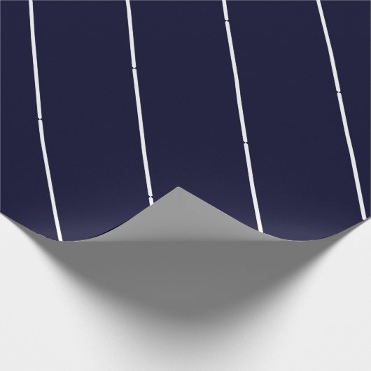 White Lines Black Rock Deep Blue Classical Unique Geschenkpapier (Ecke)